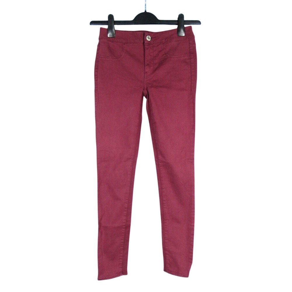 AMERICAN EAGLE Maroon JEGGINGS Super Stretch EXTREME LEGGINGS JEANS 2 Reg.